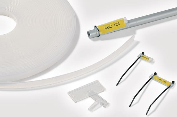 HellermanTyton - Skiltholder HCR 12mm rull 25m