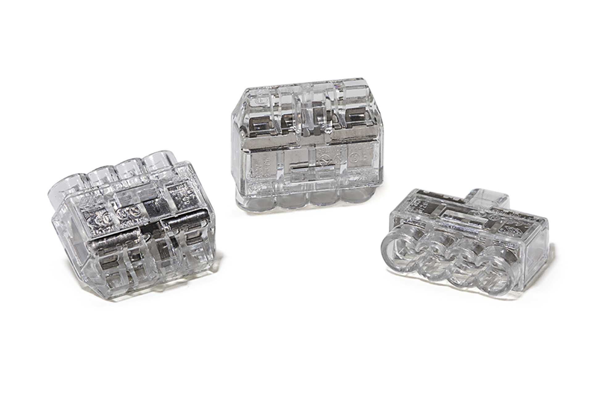 HellermanTyton - HCPM-4 HelaCon Plus Mini transparent innstikklemme 4 leder