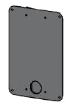 Schneider Electric - Monteringsplate for elbillader EVlink Wallbox - Pulverlakkert aluminium
