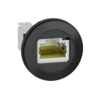 Schneider Electric - RJ45 uttak til montasje i Ø22 mm hull for ethernet, Hun/Hun stikk på både sider
