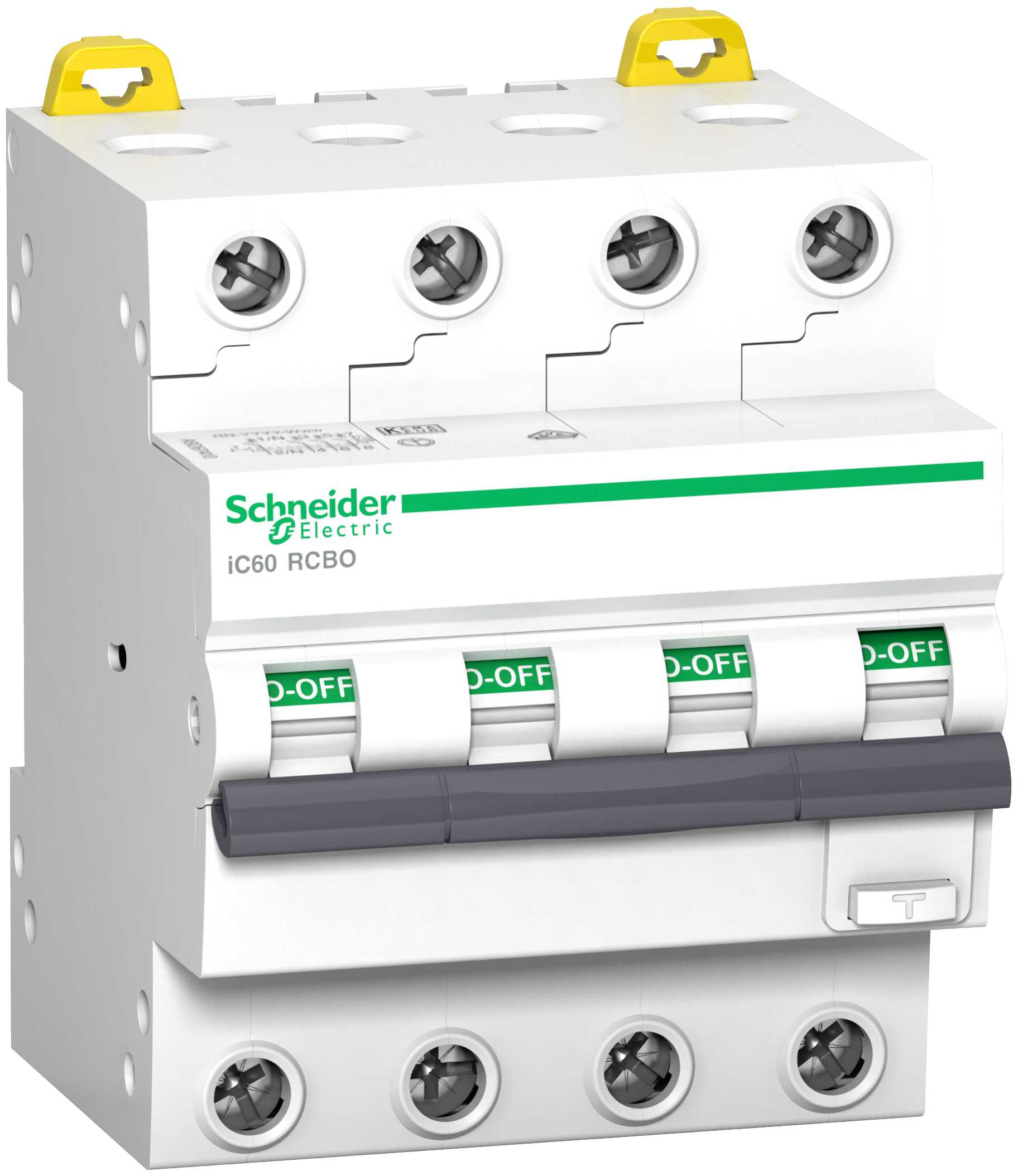 Schneider Electric - Jordfeilautomat Acti9 IC60 RCBO 4P 16A 30MA B 6kA A - I2=1,45