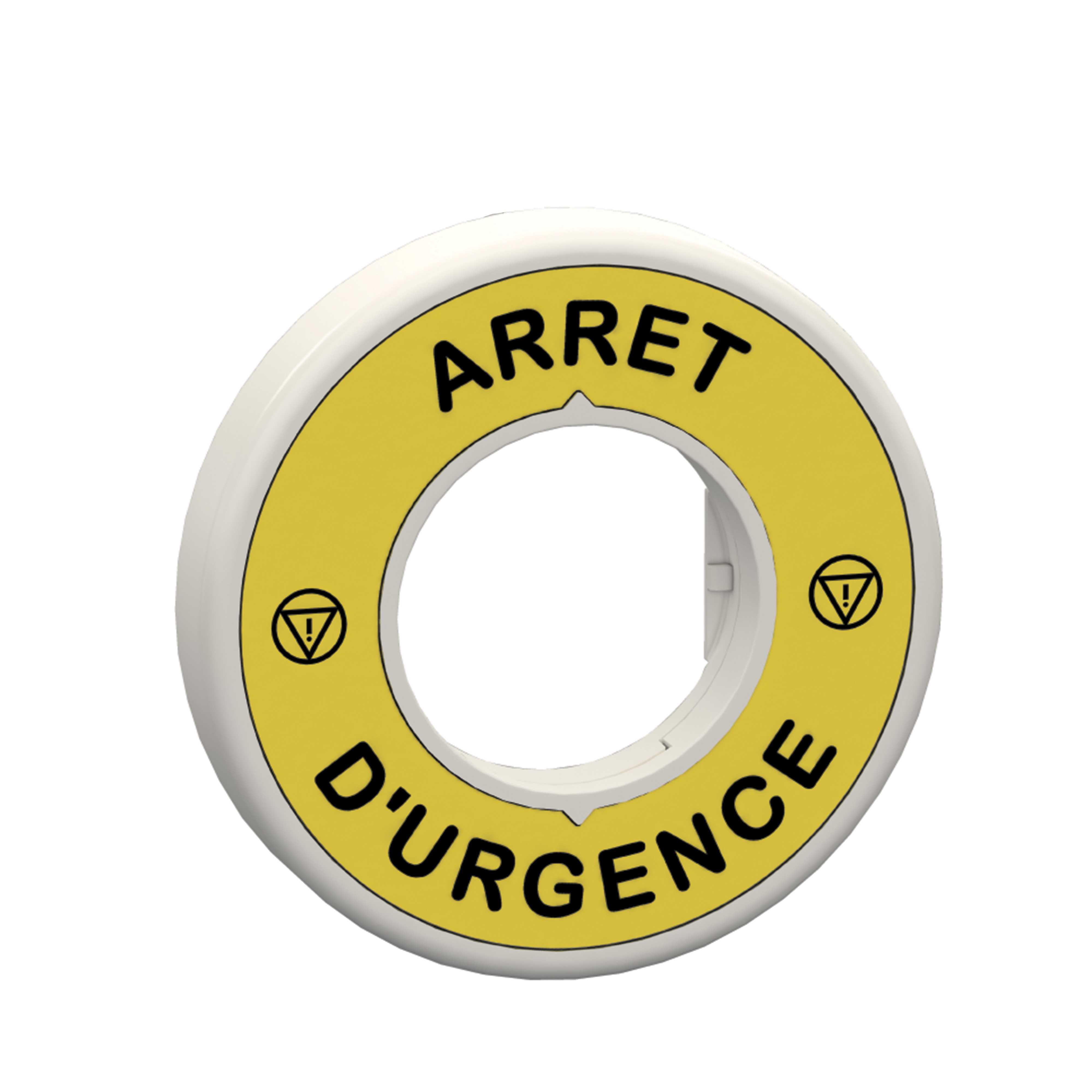 Telemecanique - Nødstoppskilt med rød LED 24V AC/DC og merket "ARRET D URGENCE" 