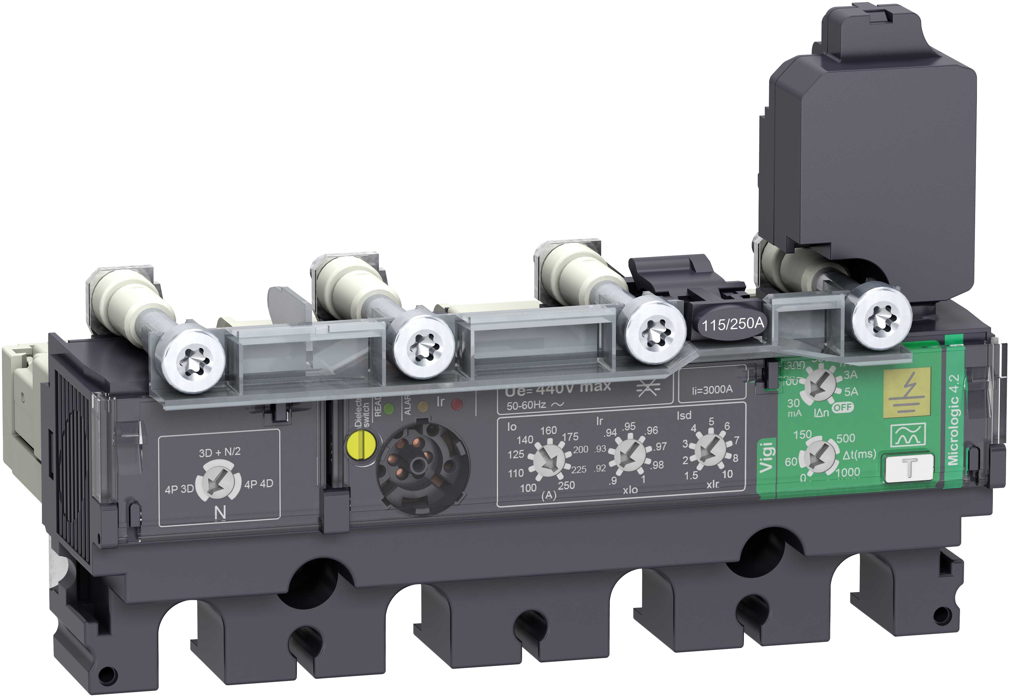 Schneider Electric - Vern Micrologic 4.2 250A 4p Vern for effektbryter NSX100-
