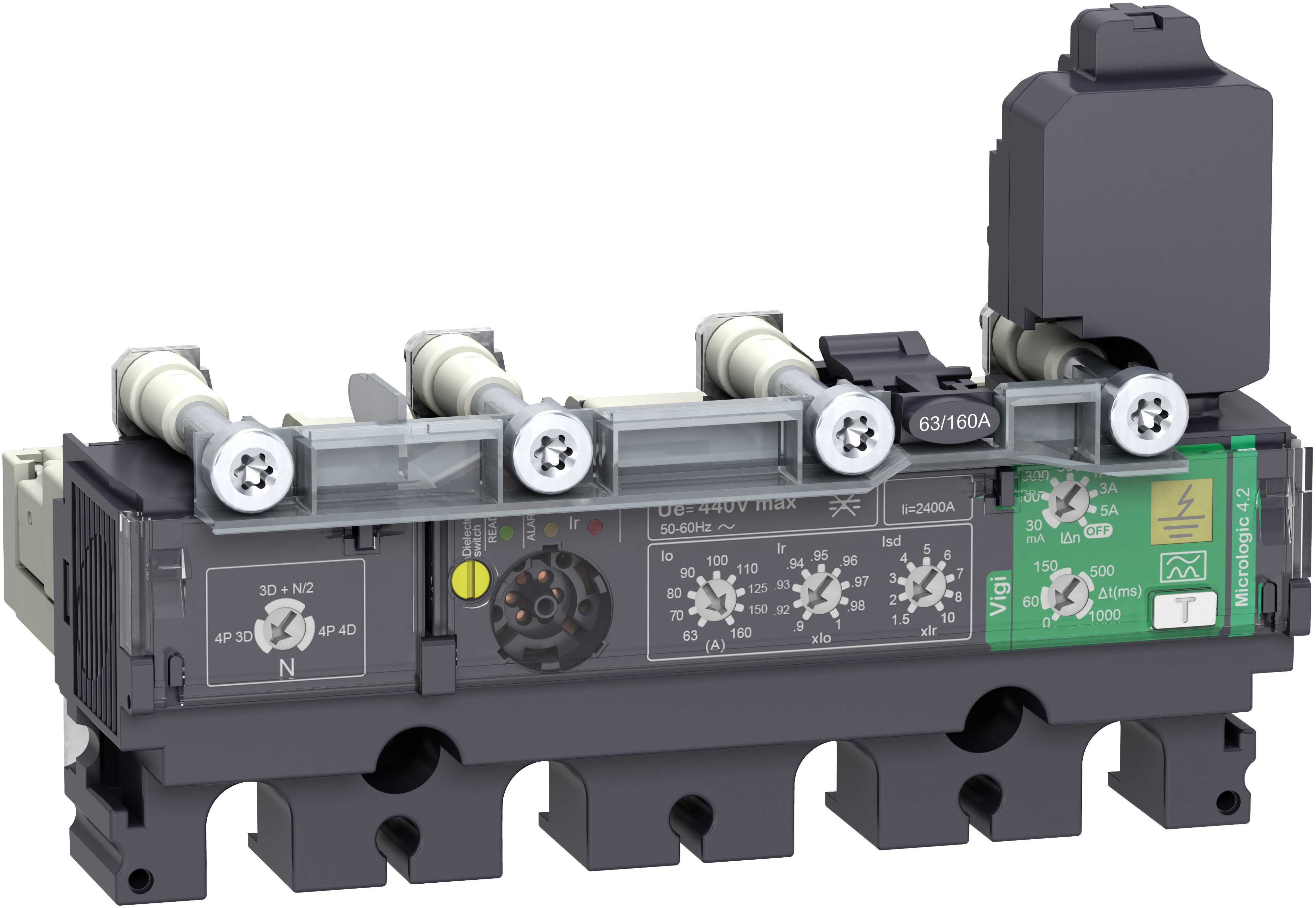 Schneider Electric - Vern Micrologic 4.2 160A 4p Vern for effektbryter NSX100-