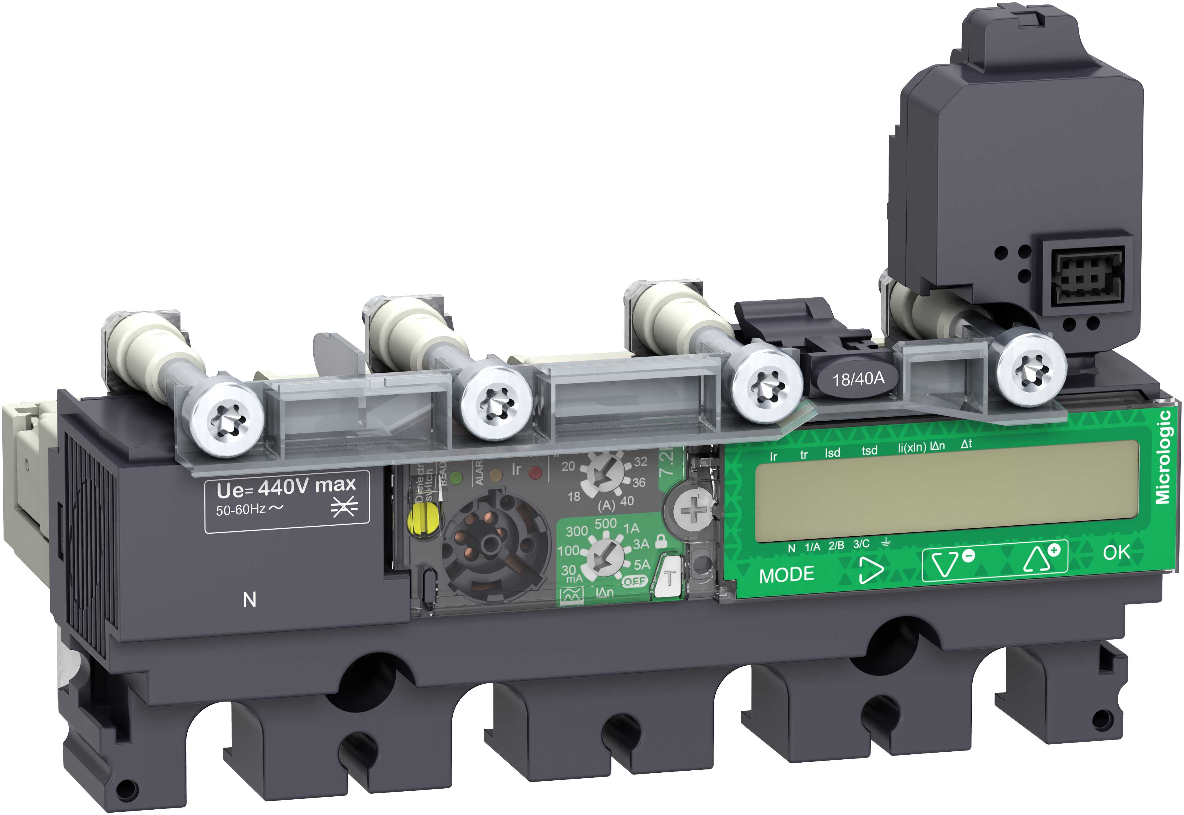 Schneider Electric - Vern Micrologic 7.2E 40A 4p Vern for effektbryter NSX100-