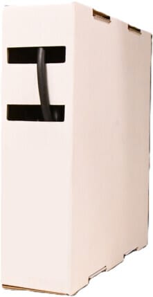 Melbye - Krympeslange m/lim Sort 3-1mm