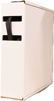 Melbye - Krympeslange m/lim Sort 6-2mm