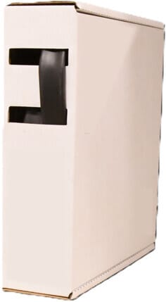 Melbye - Krympeslange m/lim Sort 9-3mm
