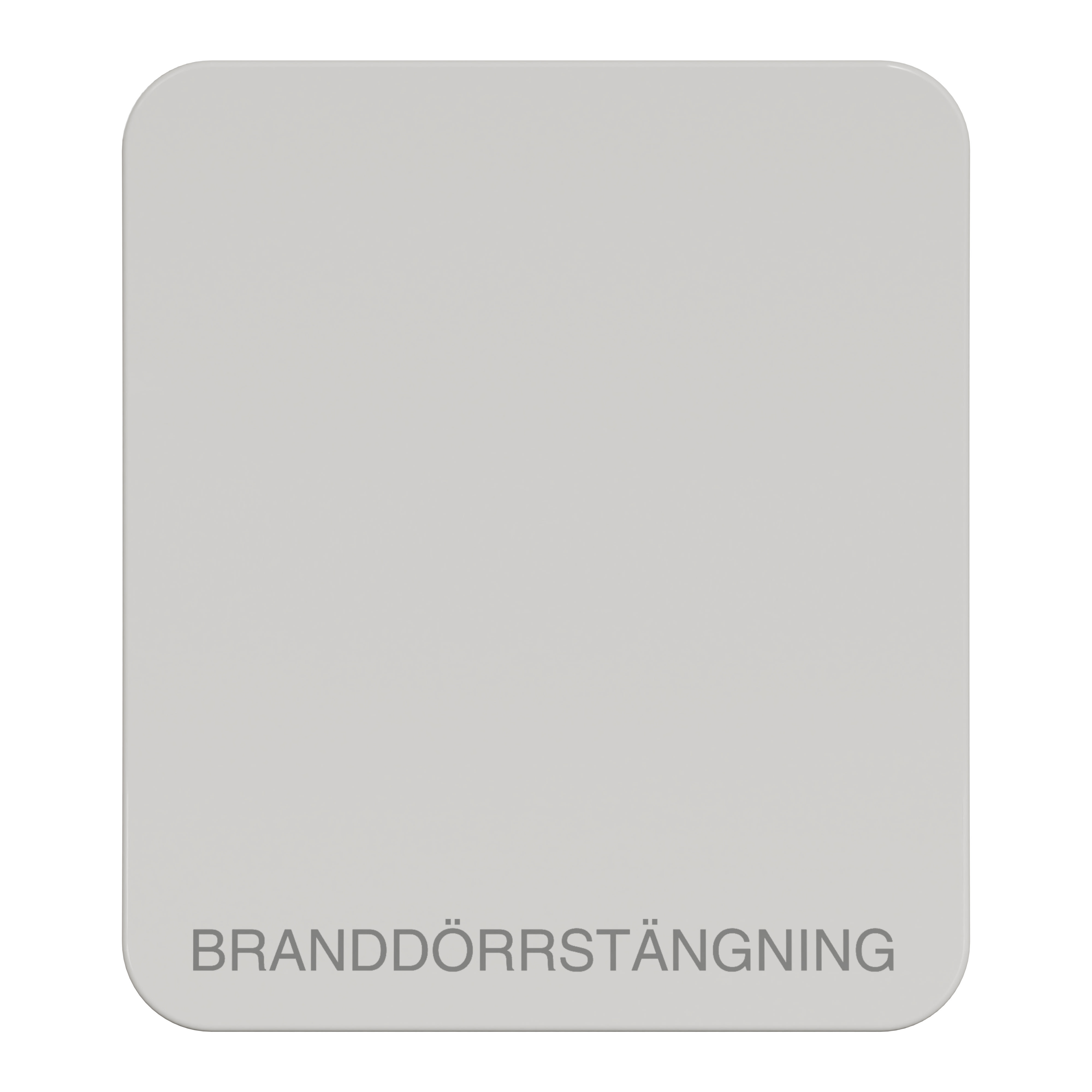 Schneider Electric - Exxact vippe med "BRANNDØRR-STÄNGNING" printet på front