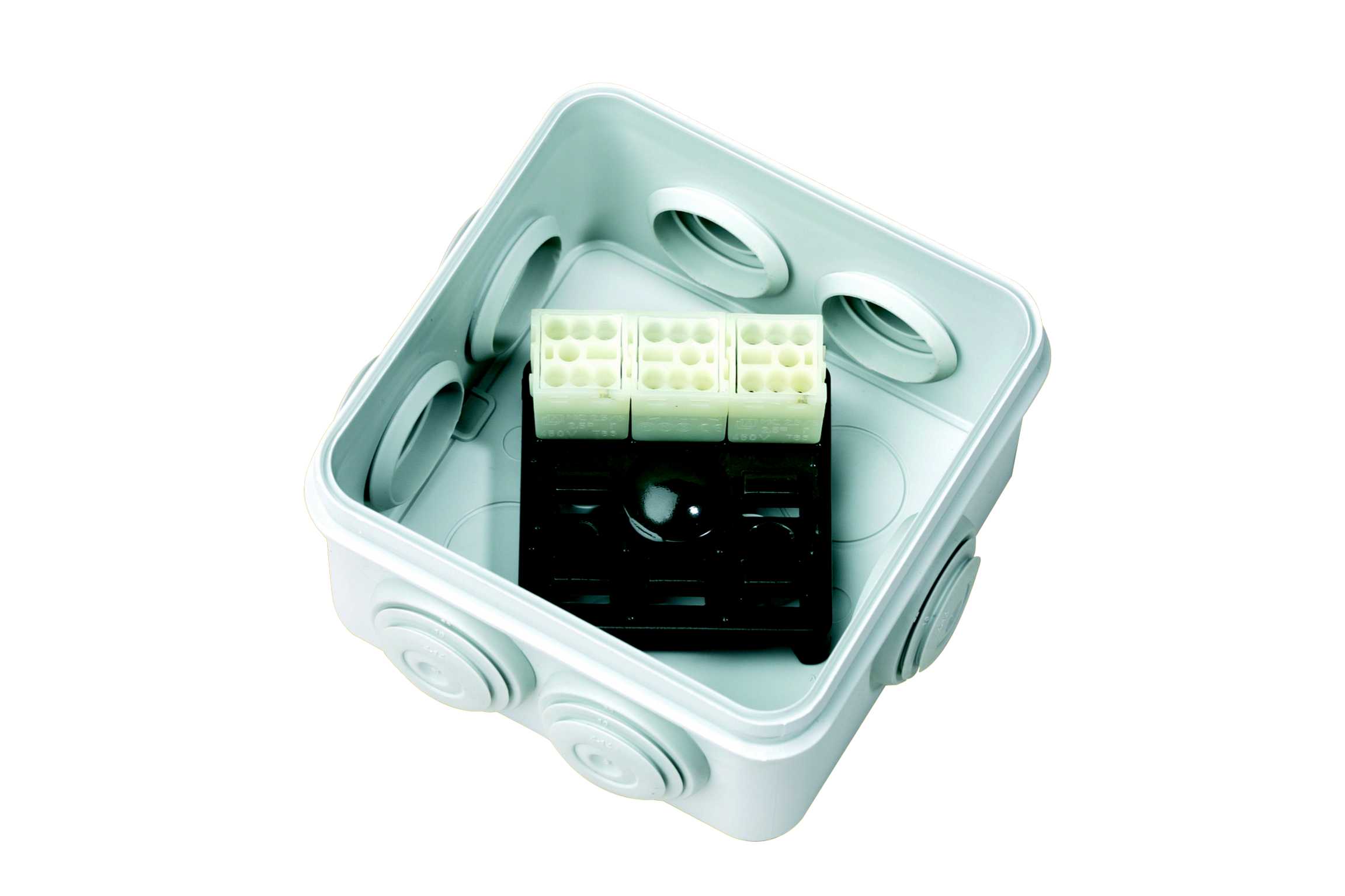 Schneider Electric - Mureva Box - platine support bornier 8(6x2,5²) ou 2(3x6²) -boîte 80x80 / 105x105