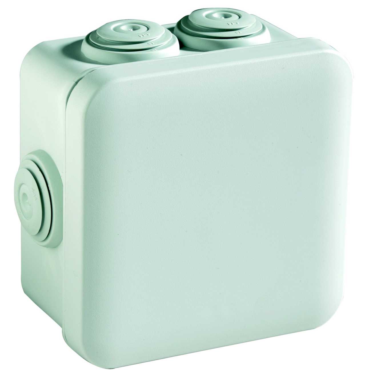 Schneider Electric - Mureva Box, boite de dérivation IP55 + embouts 80x80x45, gris