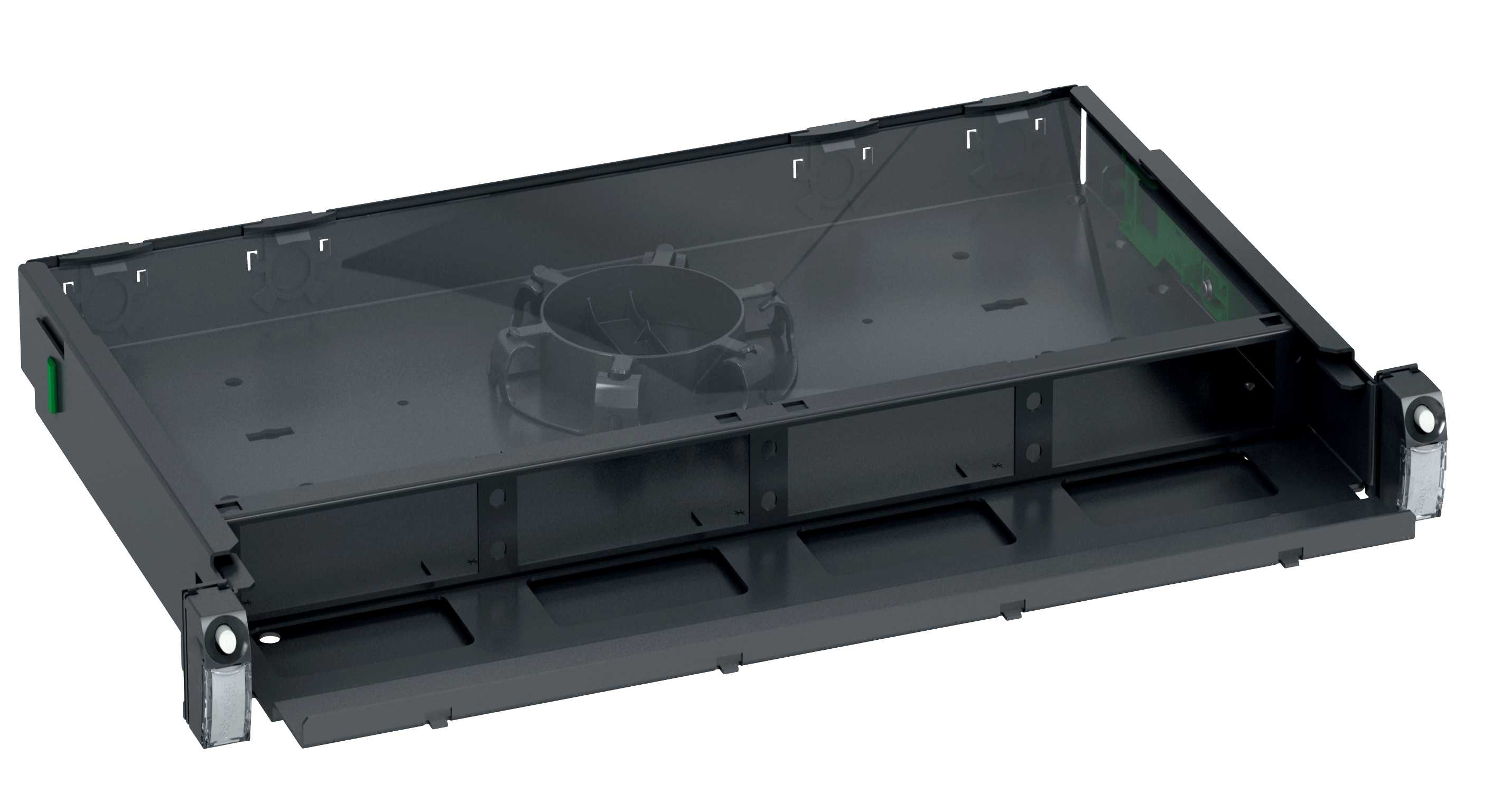 Schneider Electric - Actassi basic fiberpanel 1U 48 fiber, for 4 adapterplater, inkl 1 fiberspole