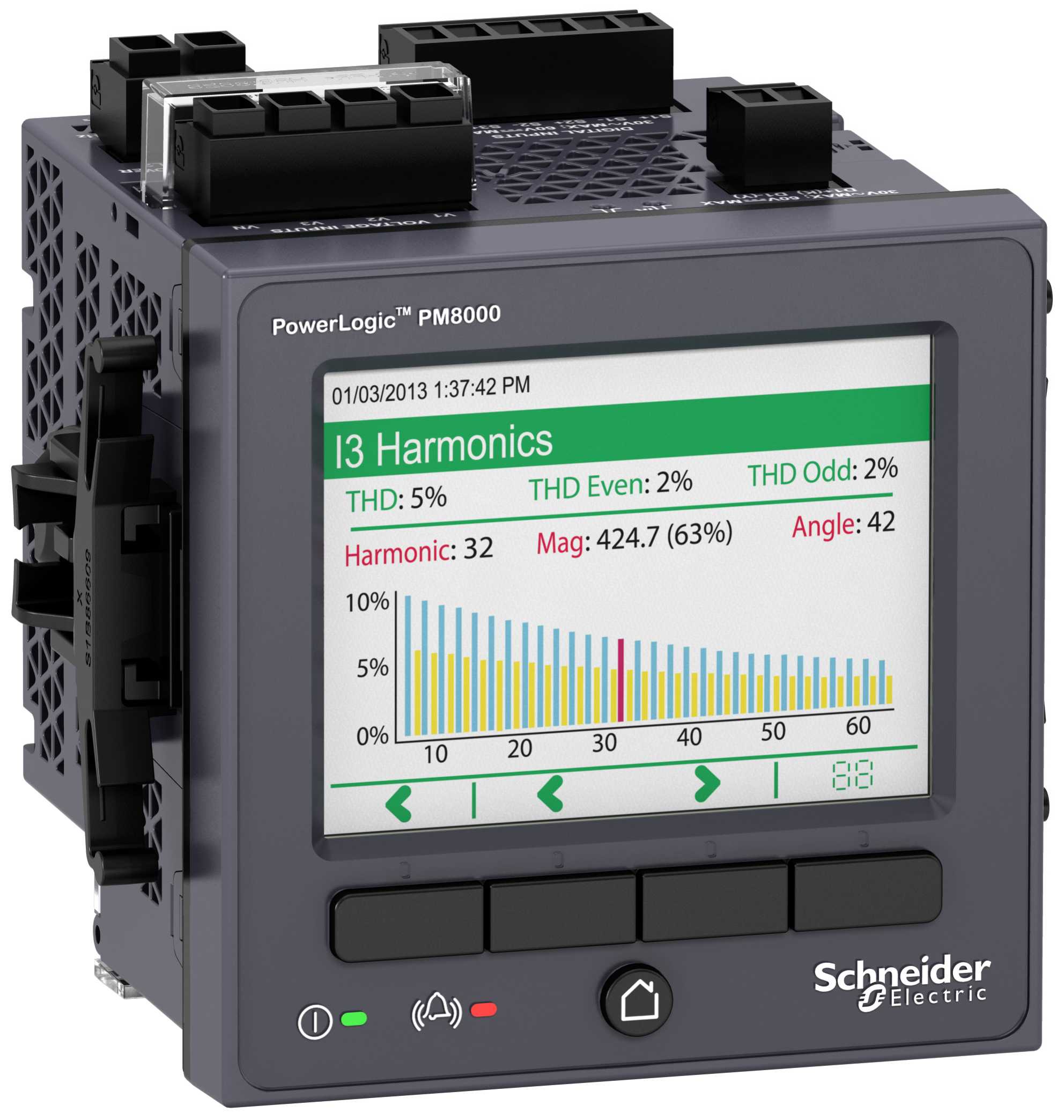 Schneider Electric - PM8240 Avansert nettanalysator for innfelt mont.
