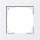 GIRA - Ramme E2 hvit silkematt 1 hull