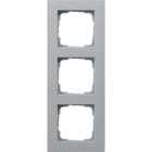 GIRA - Ramme E2 Flat montering Alu 3 hull