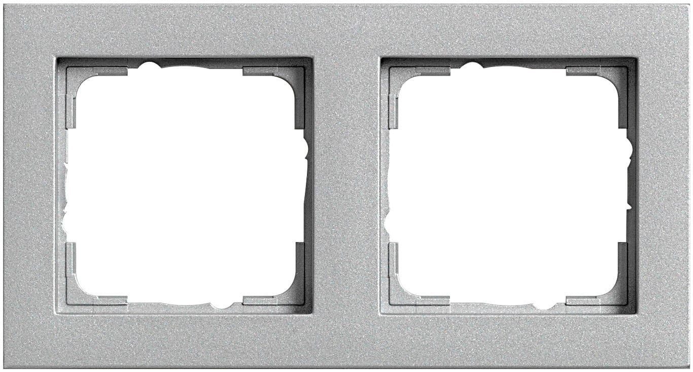 GIRA - Ramme E2 aluminium 2 hull