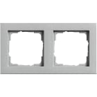 GIRA - Ramme E2 aluminium 2 hull