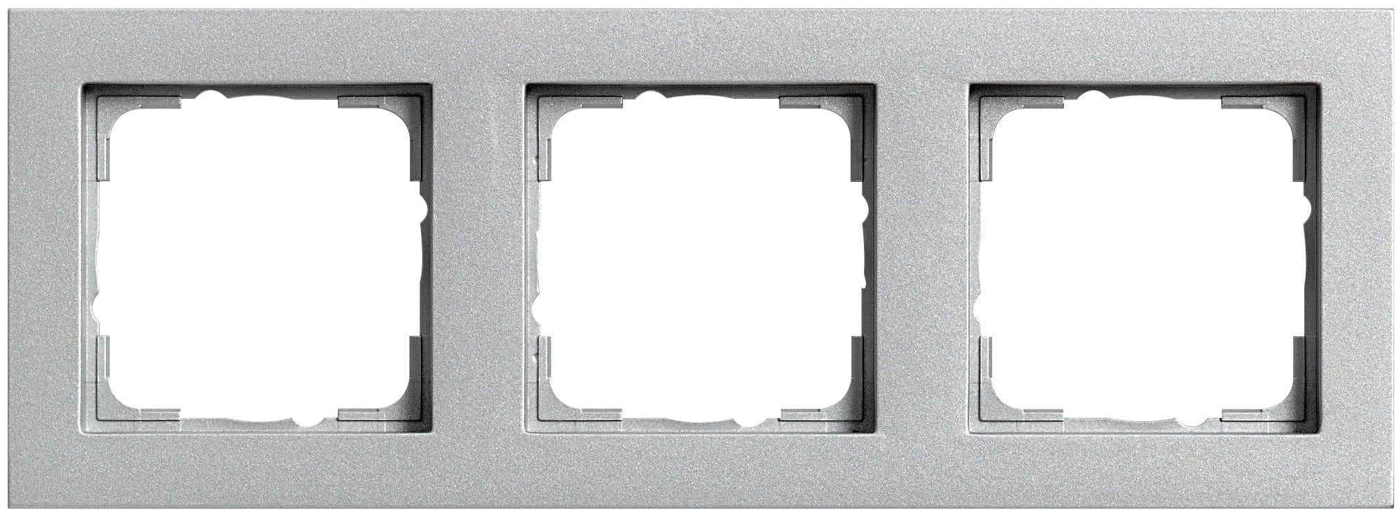 GIRA - Ramme E2 aluminium 3 hull