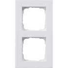GIRA - Ramme E2 Flat montering Renhvit 2 hull