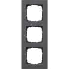 GIRA - Ramme E2 Flat montering Antrasitt 3 hull