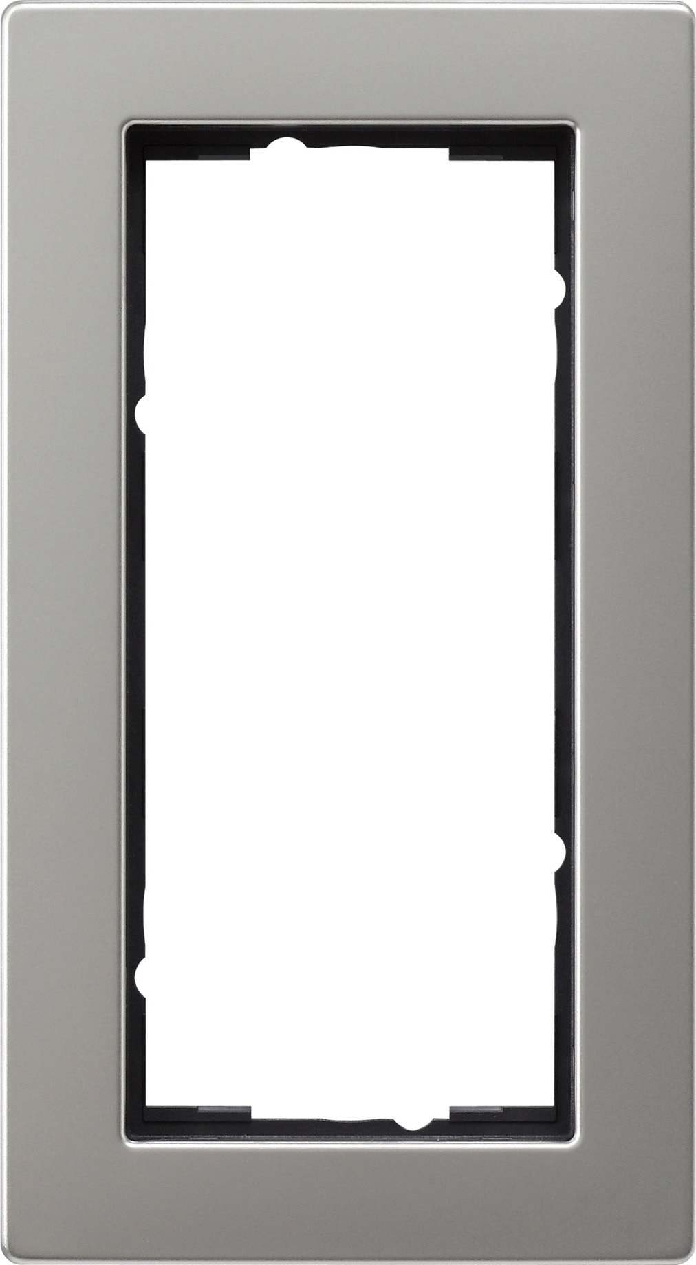 GIRA - Ramme E2 Flat montering Edelstål 2 hulls ramme uten midtdeler