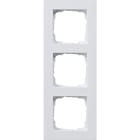 GIRA - Ramme E2 Flat montering Renhvit 3 hull