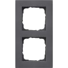 GIRA - Ramme E2 Flat montering Antrasitt 2 hull