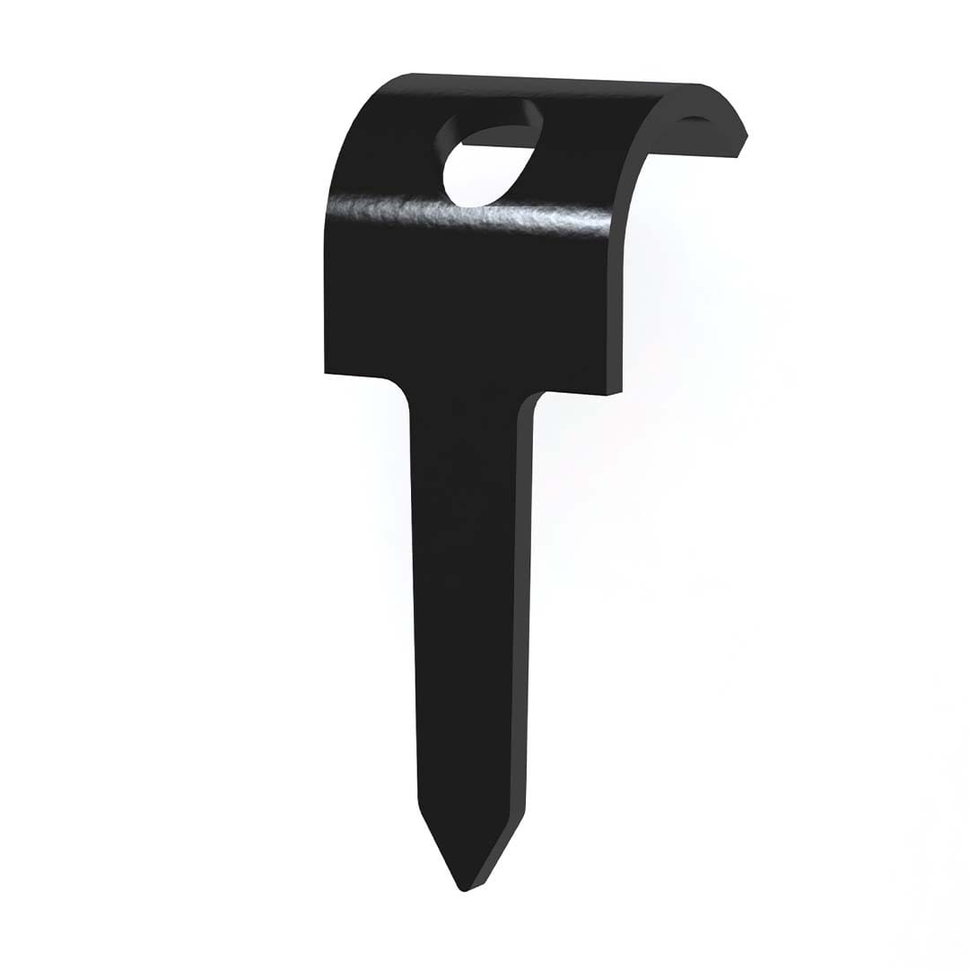 Castor - Klammer for kabel Ø 8-12mm, 16mm stift, på treverk, TP-R-16 sort