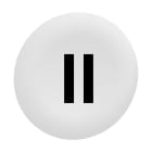 Schneider Electric - Trykknapphette flush hvit