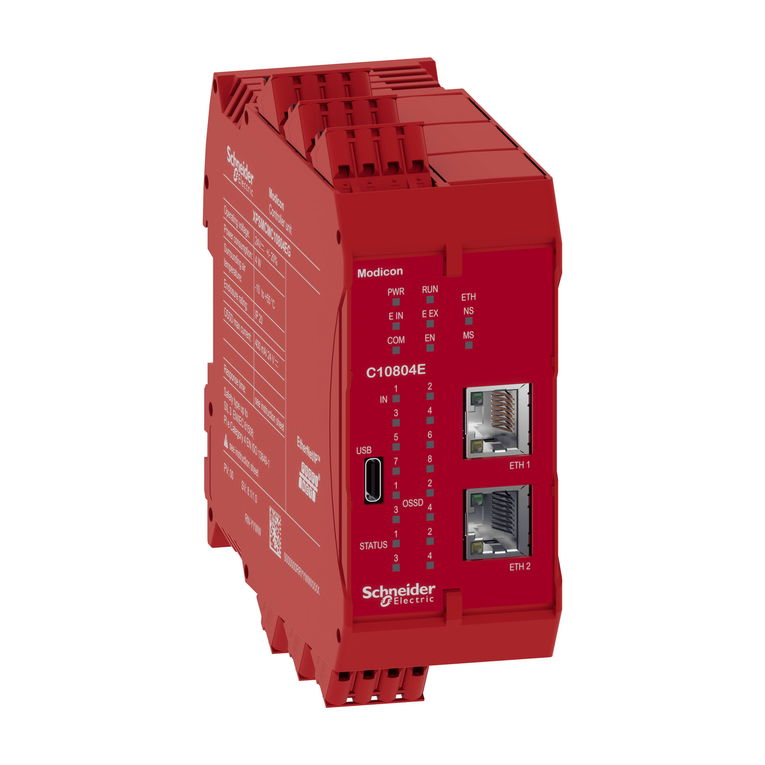 Schneider Electric - CPU 8I + 4O, innebygd nettver