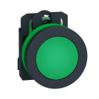 Telemecanique - Signallampe komplett flush med LED i grønn farge og 230-240VAC forsyning