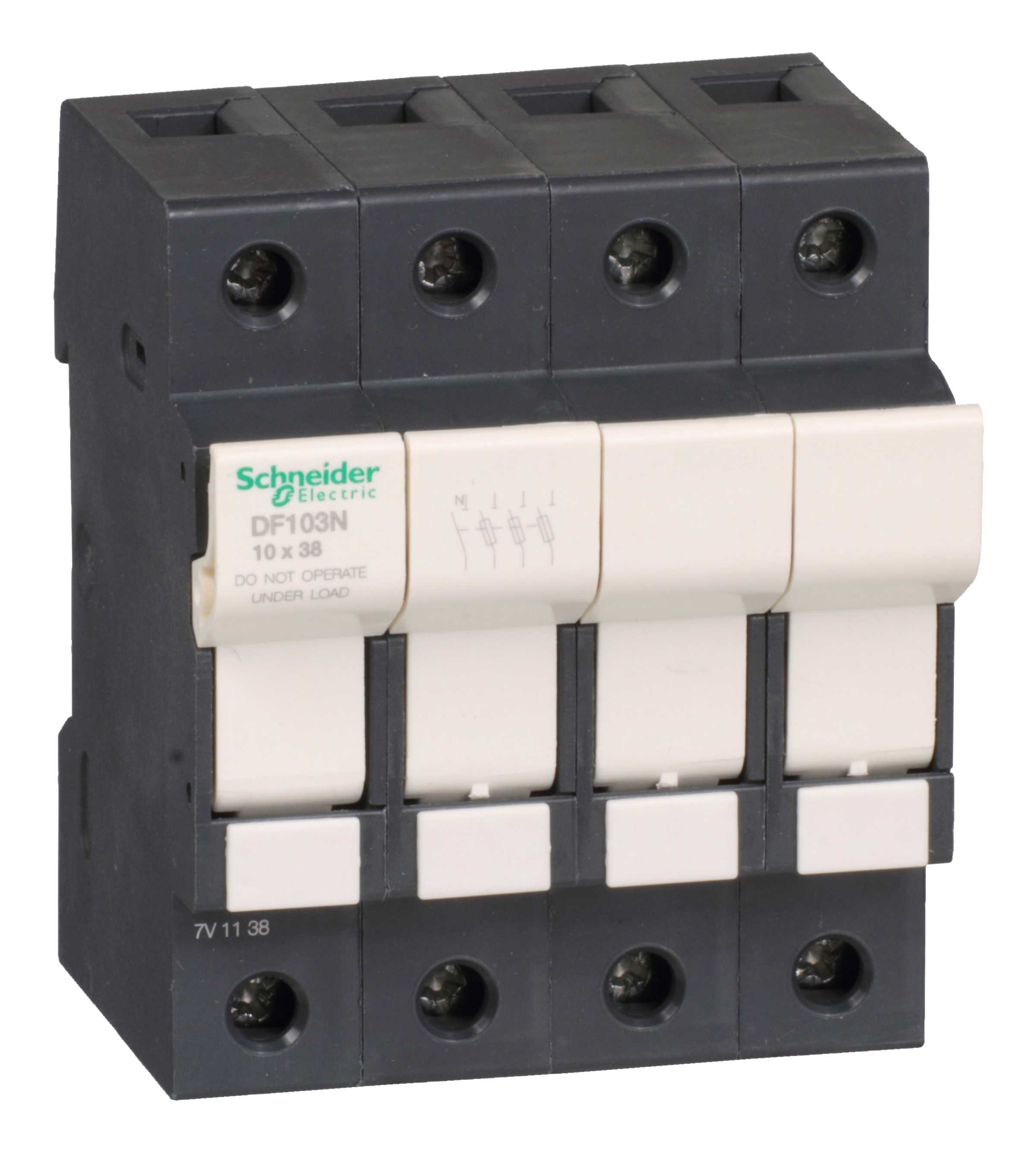 Schneider Electric - Sikringsholder 10x38 3p  N 32A