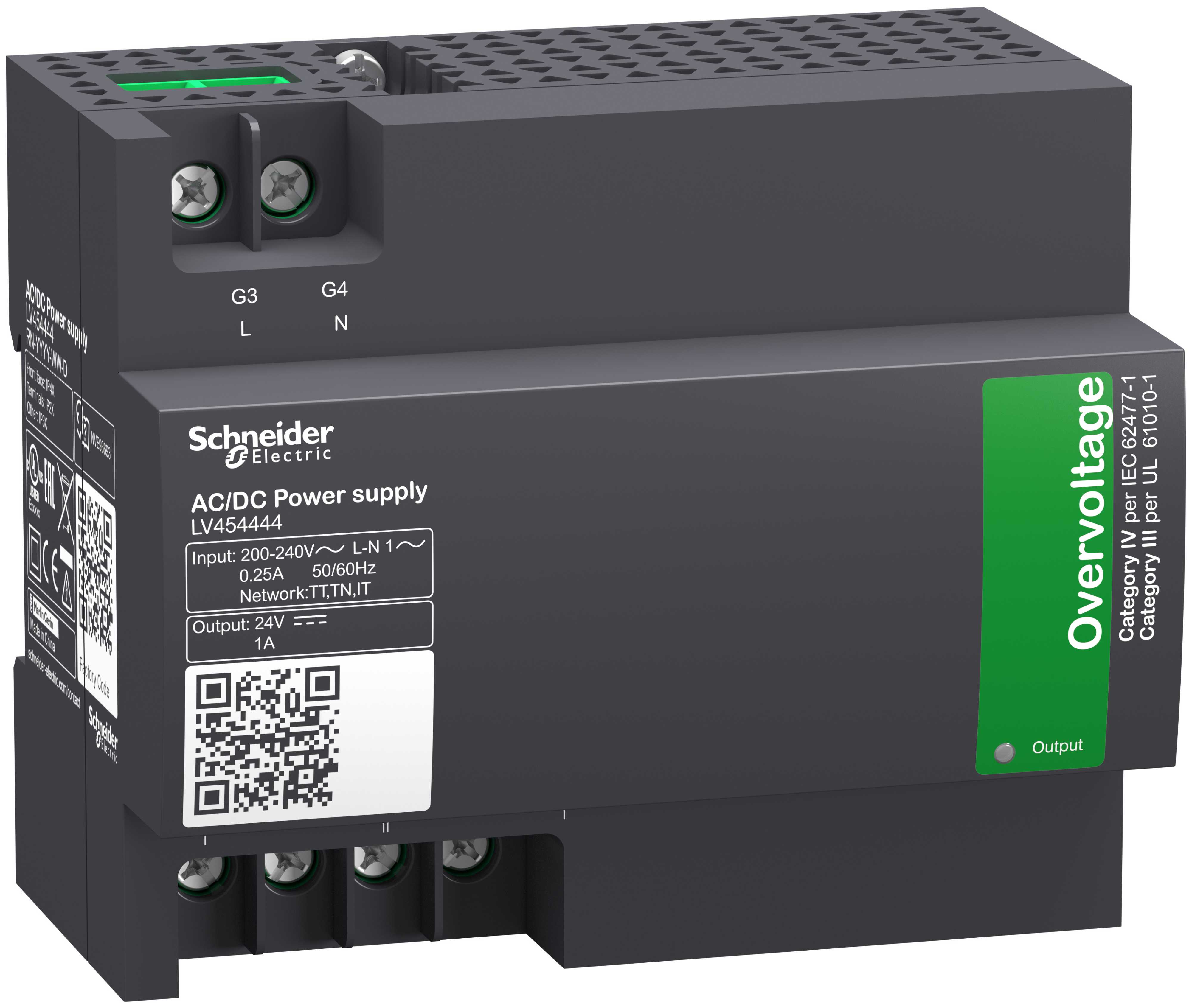 Schneider Electric - Strømforsyning 230VAC/24VDC/1A