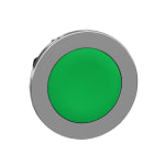 Schneider Electric - Trykknapphode flush i metall med trykk/trykk og plan trykflate i grønn farge