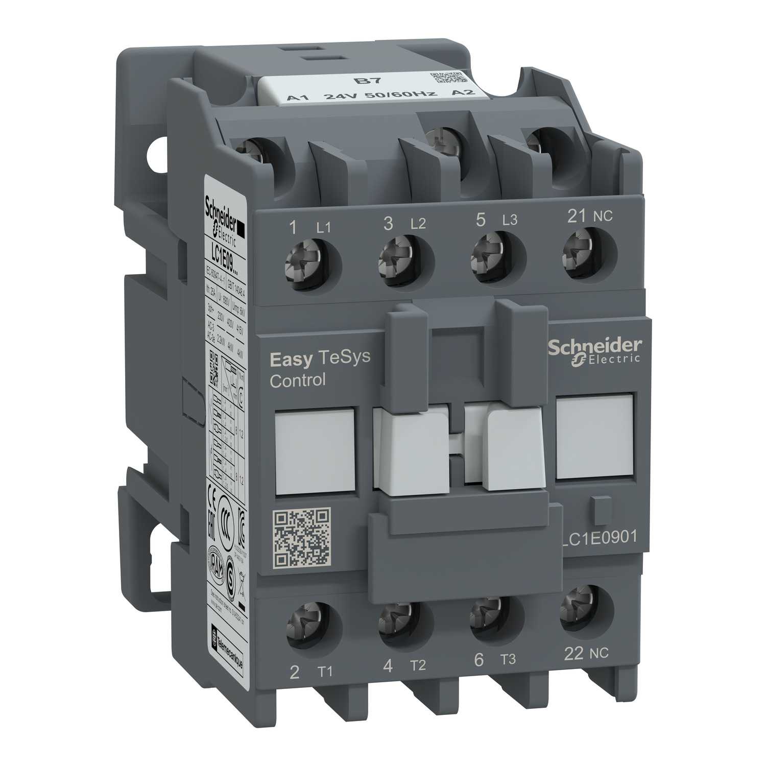 Schneider Electric - Kontaktor 9A 3P+1NC 24VAC