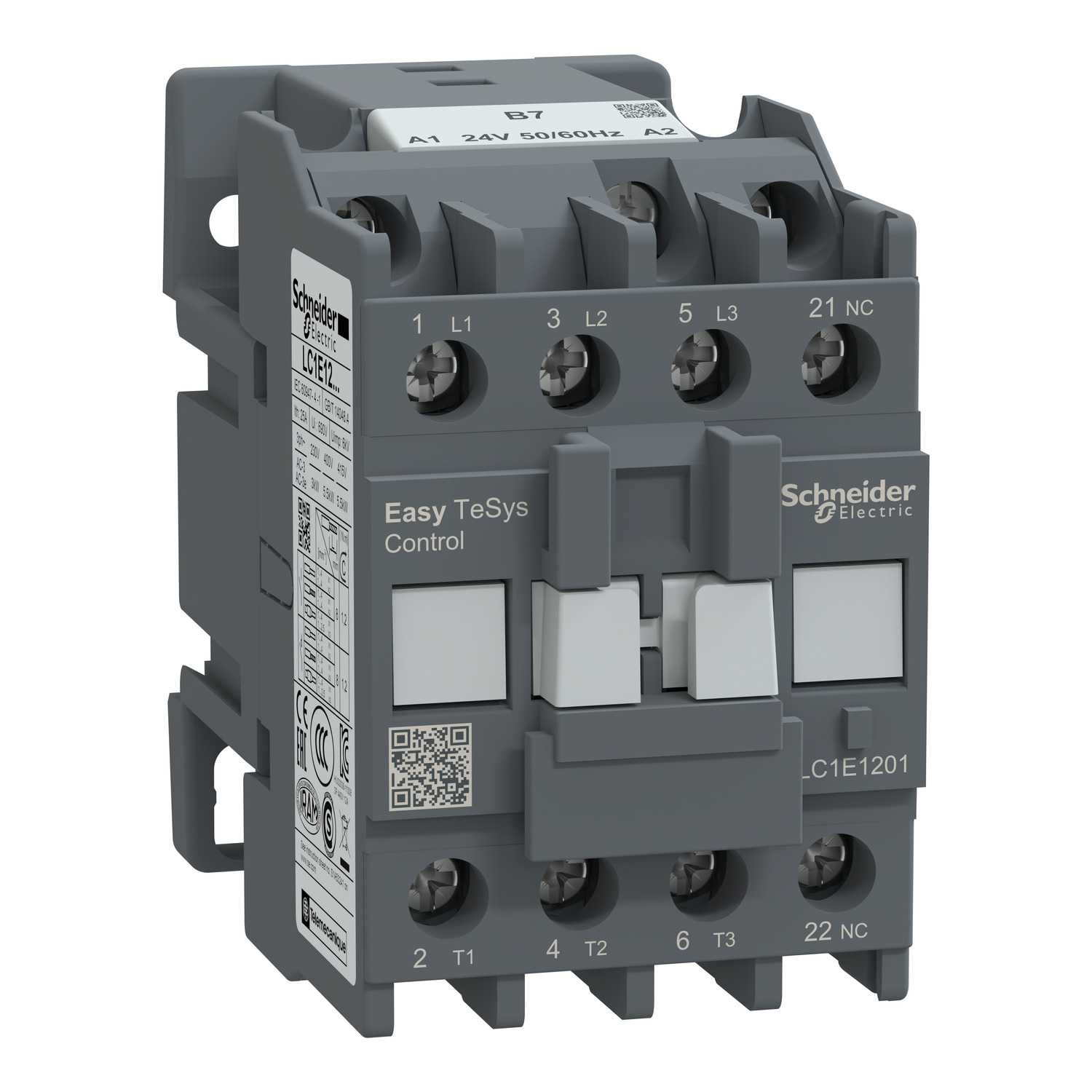 Schneider Electric - Kontaktor 12A 3P+1NC 24VAC