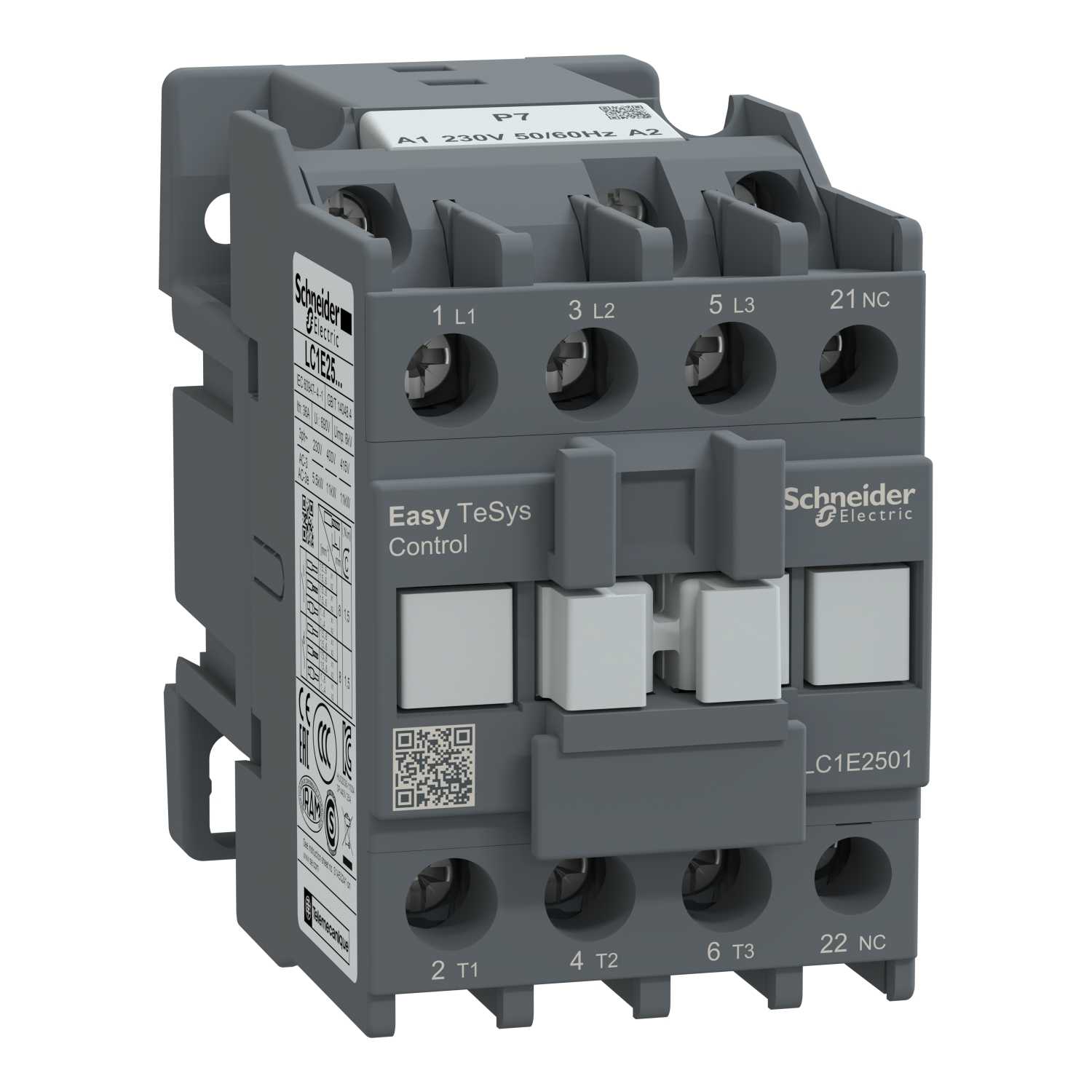 Schneider Electric - Kontaktor 25A 3P+1NC 230VAC