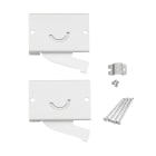 SG Armaturen - LINEAL 80 SURFACE BRACKET HVIT