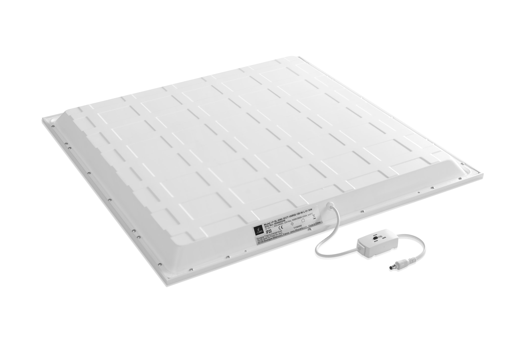 LIT by Cardi - PALMA+ OPAL 60x60 30/35/40K UGR22 LED PANEL u/DRIVER