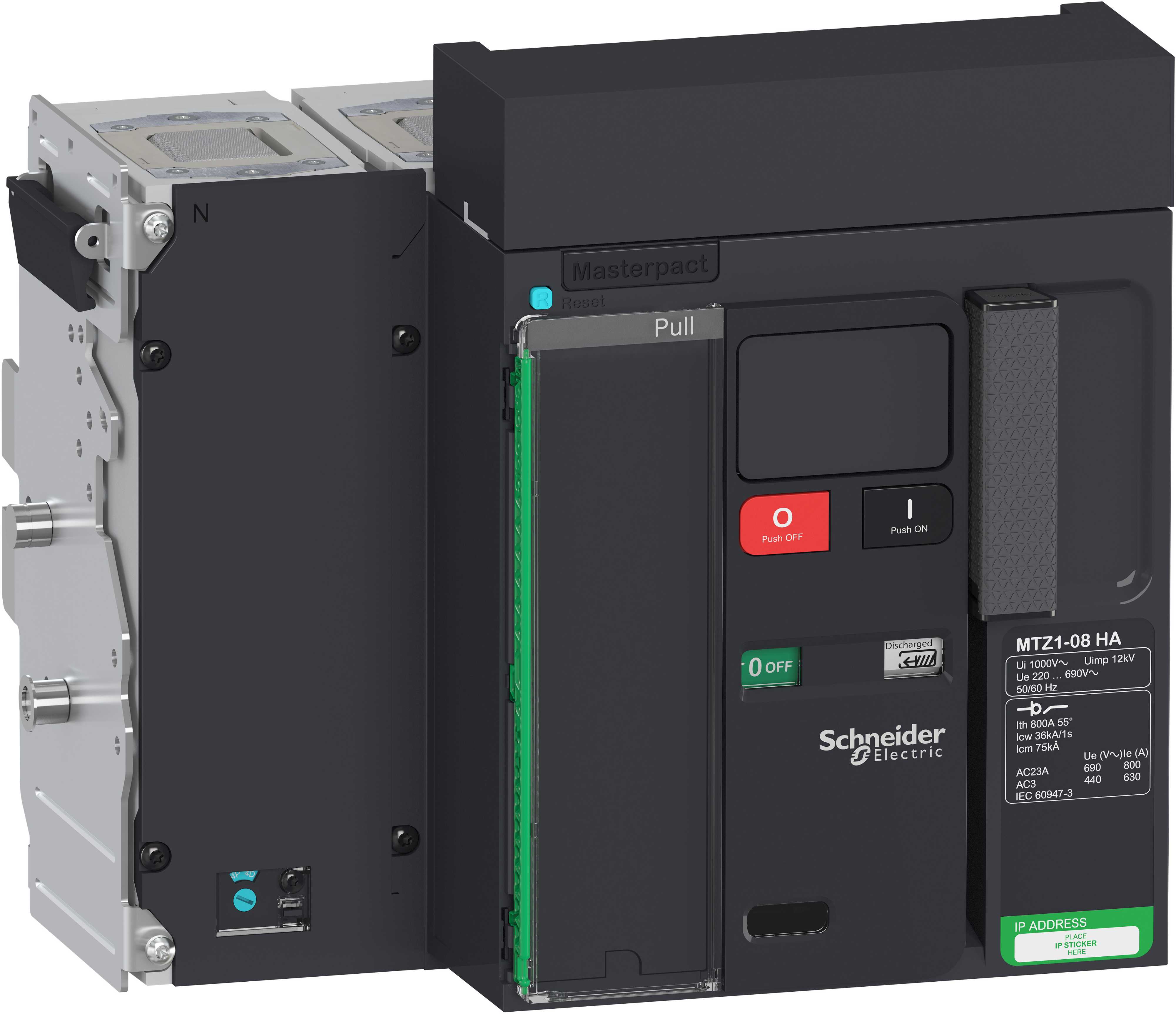Schneider Electric - LV847251 Lastbr MTZ1 08HA 800A 4p uttr