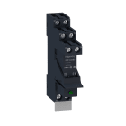 Schneider Electric - Zelio RSB pluggrelé i sokkel med diode og skilt - 1C/O 16A 24VDC forsyning