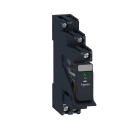 Schneider Electric - RXG pluggrelé i sokkel med LED og 1 C/O kontakt på 10A og 24 VAC forsyning