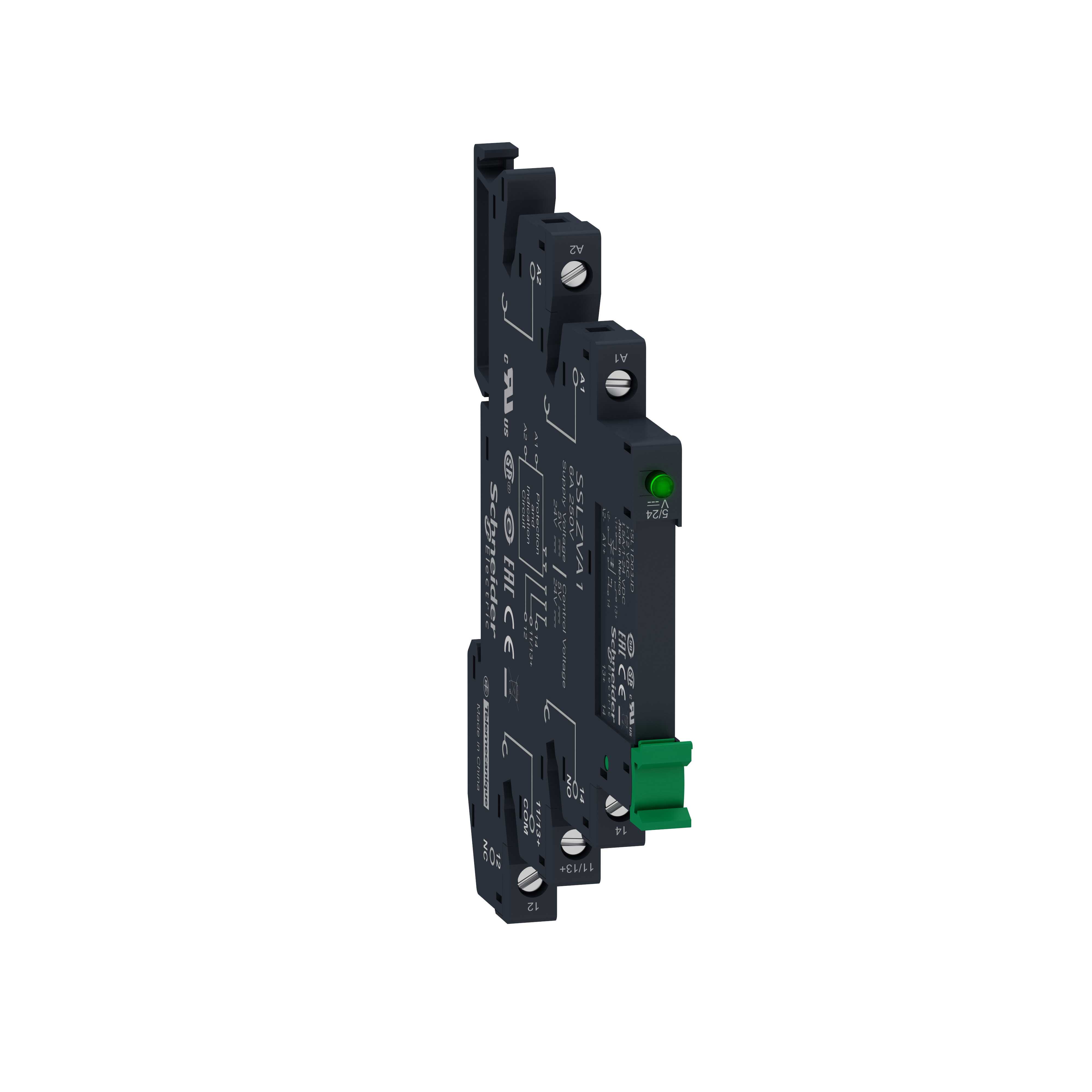 Schneider Electric - SSL relé m/sokkel 2A 24VDC