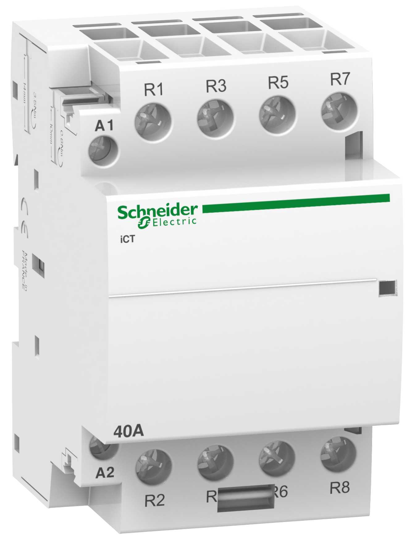 Schneider Electric - iCT - Modulær kontaktor - 40A - 4NC - 220...240 V - 50 Hz