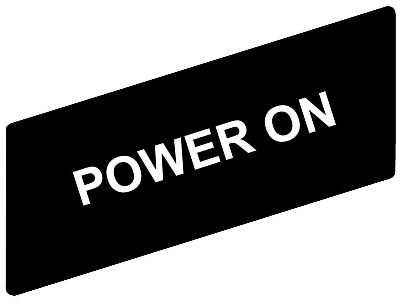 Schneider Electric - Skilt 8x27 ,  POWER ON