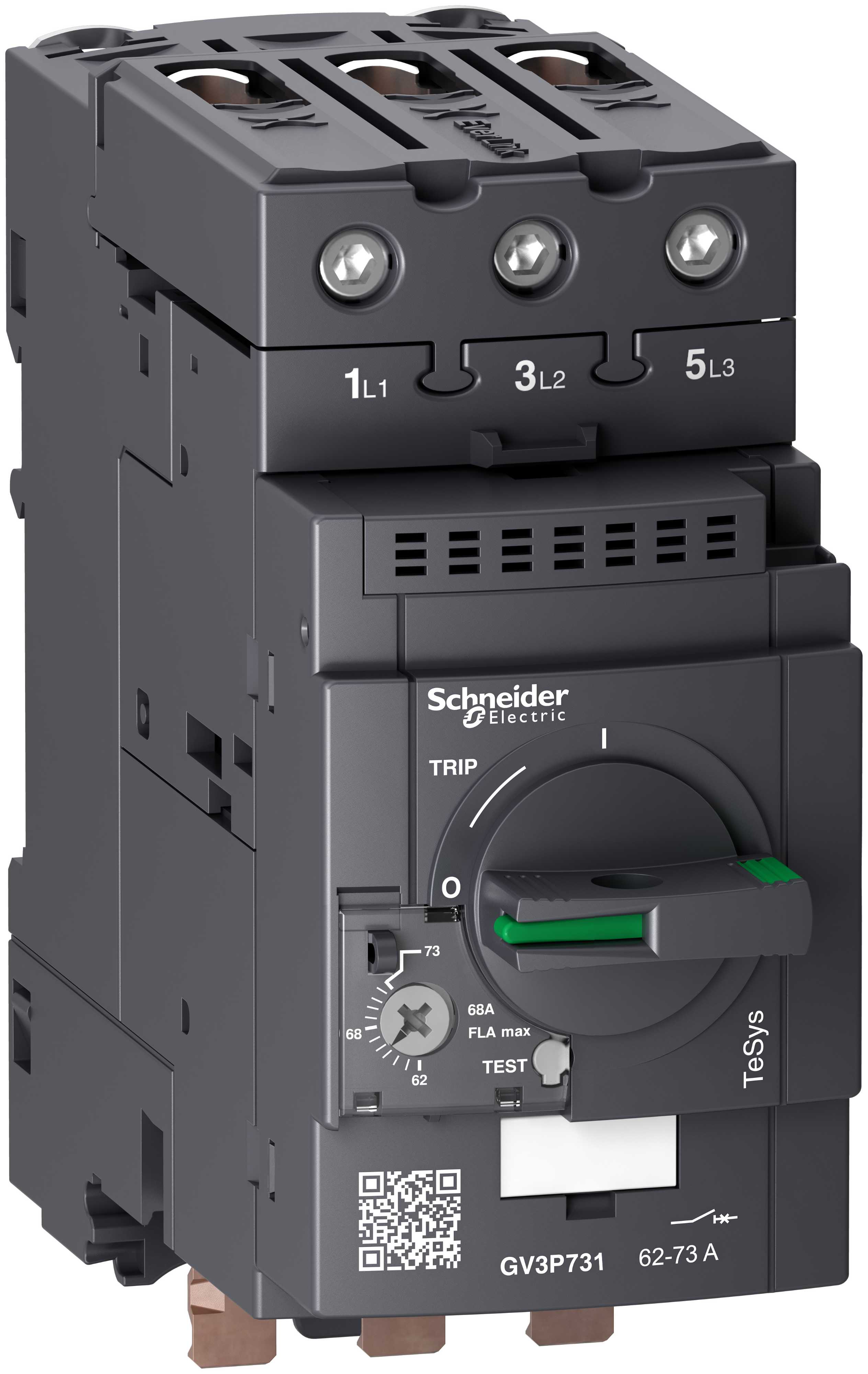 Schneider Electric - GV3P Motor Motorvernbryter termisk/magnetisk 62-73A EverLink