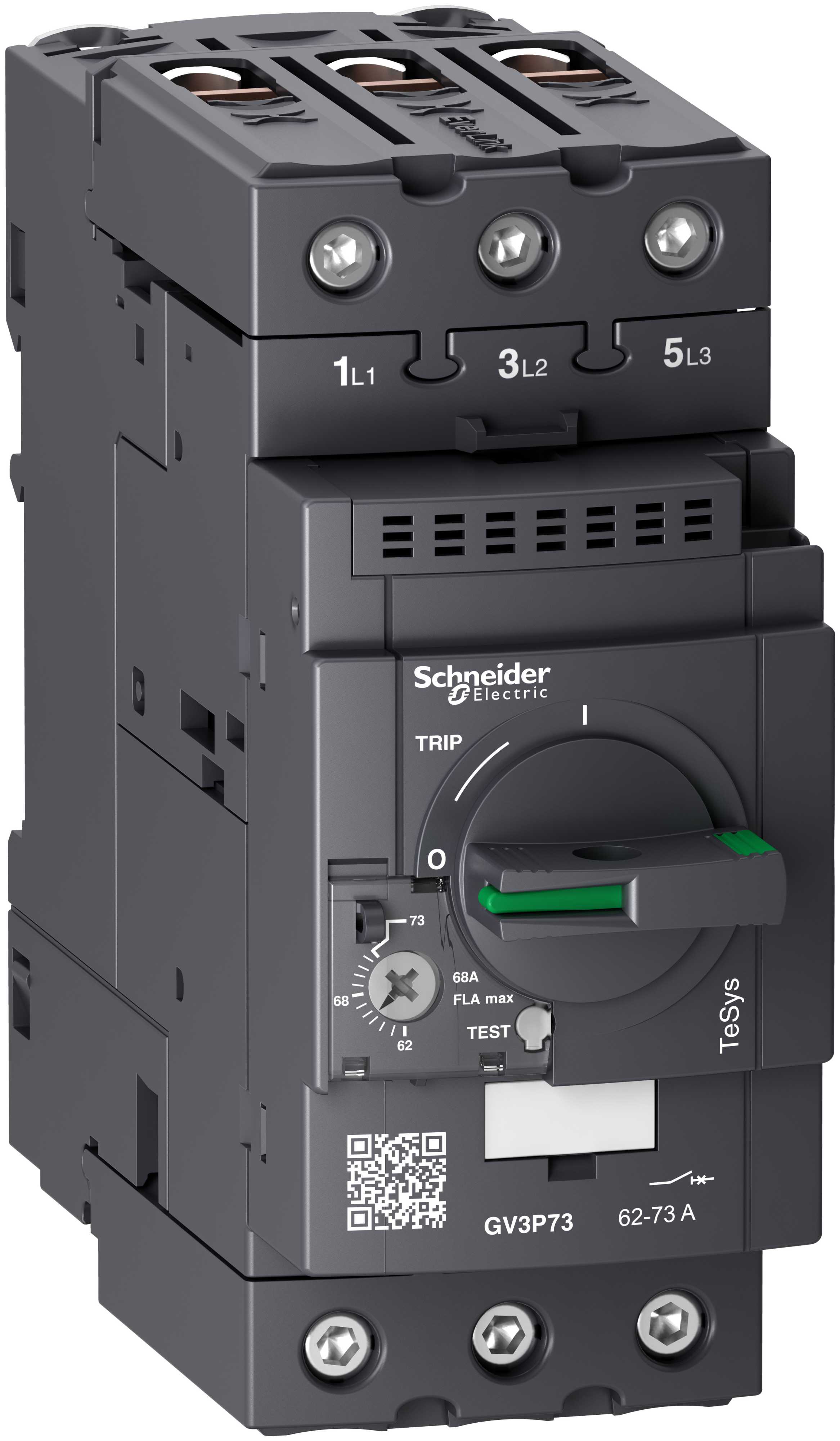 Schneider Electric - GV3P Motor Motorvernbryter termisk/magnetisk 62-73A EverLink