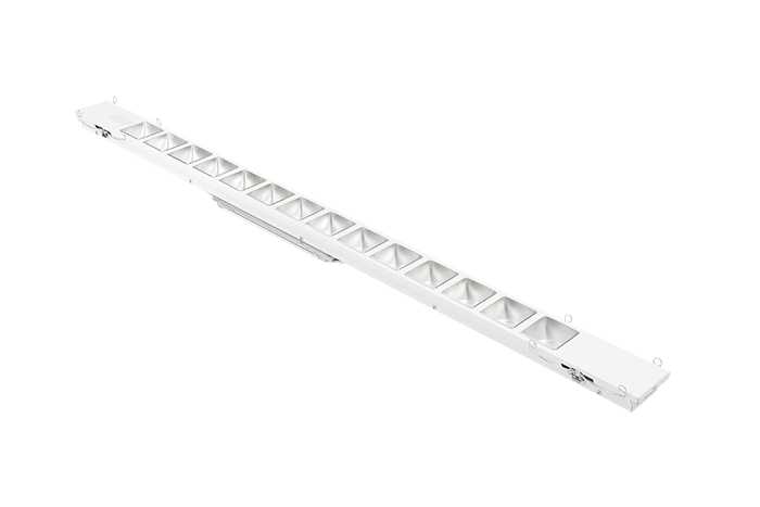 Glamox - C10/C20-S LED KIT 1225 HVIT (1X54W) 3300 830 DALI 1XSM