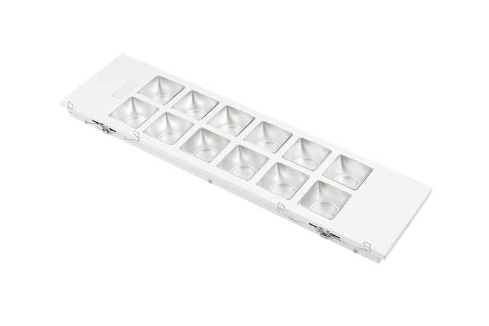 Glamox - C10/C20-S LED KIT 1225 HVIT (2X54W) 6600 830 DALI 2XSM