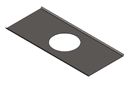 Glamox - D70-R155 WEIGHT DISTRIB. PLATE